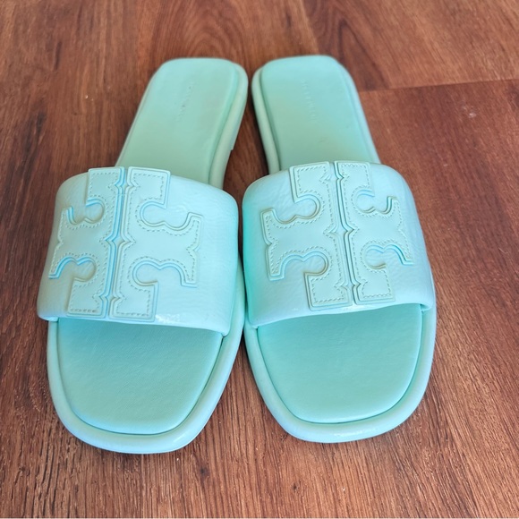 Tory Burch Double T Sport Slides - 10.5 - Picture 3 of 11